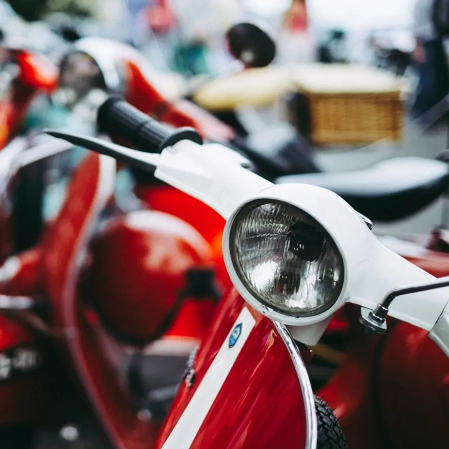 A KichhuKshan delivery rider leaving for a food delivery