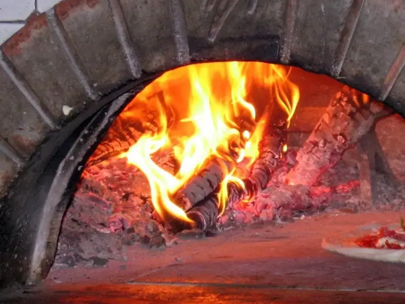 KichhuKshan restaurant in 2004: The first wood-fired oven